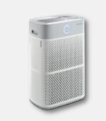 코웨이 AP-3018B 울트라 에어 공기청정기 - 넓은 공간 케어에 최적화된 화이트 디자인과 공기 질 상태 표시 라이팅 링이 탑재된 외관