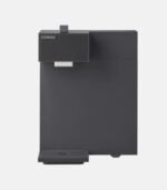 코웨이 P-2201N 스위치 정수기 차콜 블랙 모델의 상단 다이얼 조작부와 슬림한 제품 상면 디자인