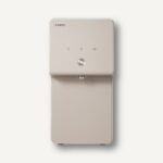 고급스러운 베이지 컬러와 메탈릭 다이얼 디자인이 돋보이는 코웨이 프라임 정수기 P-6320L 제품 이미지