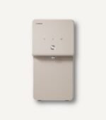 고급스러운 베이지 컬러와 메탈릭 다이얼 디자인이 돋보이는 코웨이 프라임 정수기 P-6320L 제품 이미지