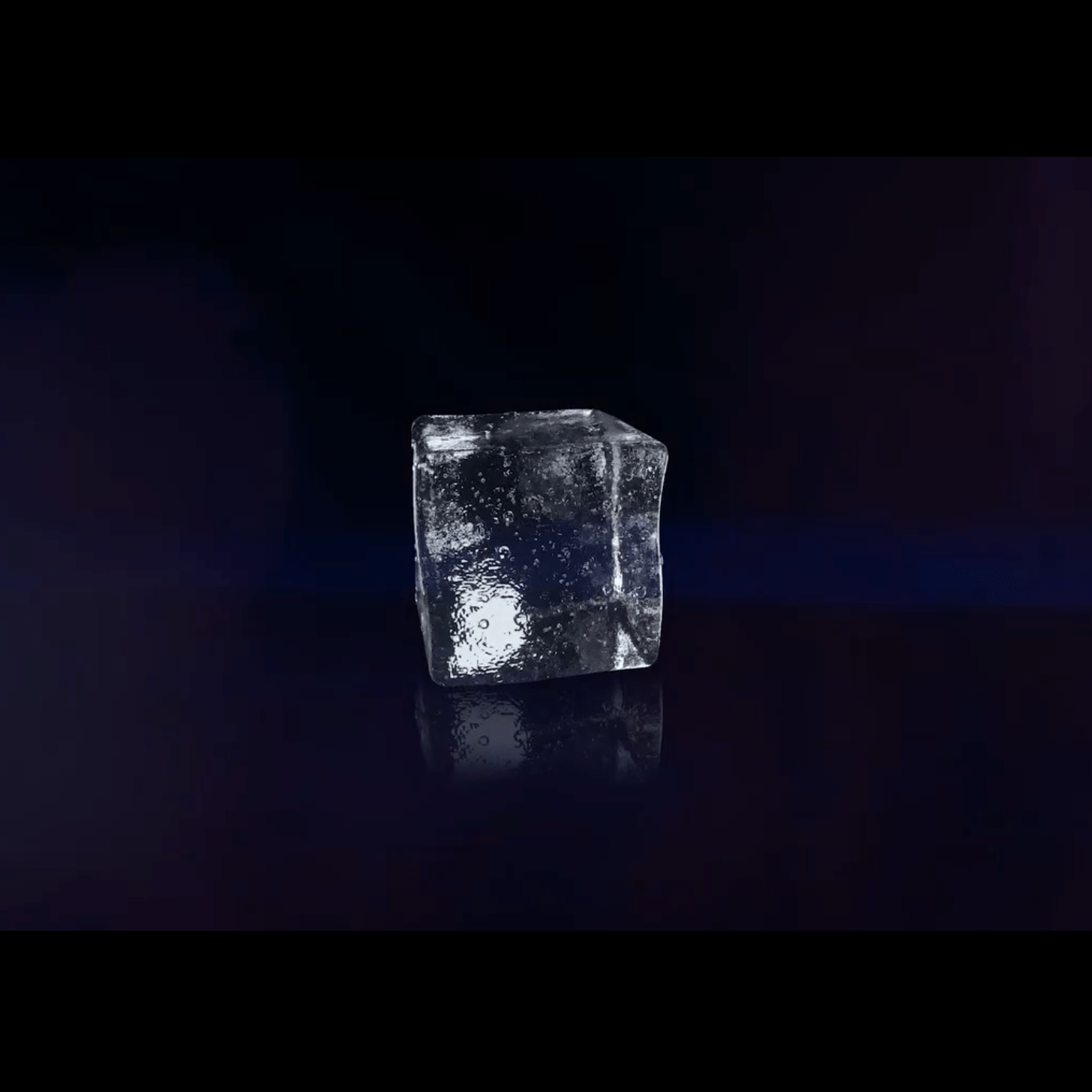 코웨이 아이콘 및 울트라 얼음정수기에서 생성된 투명하고 깨끗한 고품질 얼음의 상세 모습